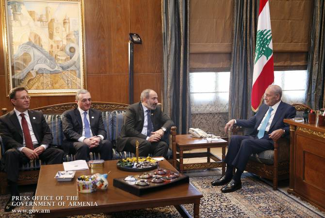 Acting Prime Minister of Armenia, Lebanese Parliament Speaker highly value bilateral political 
dialogue