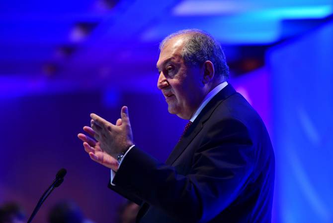 President Sarkissian participates in annual session of Homeland and Global Security Forum in 
Geneva