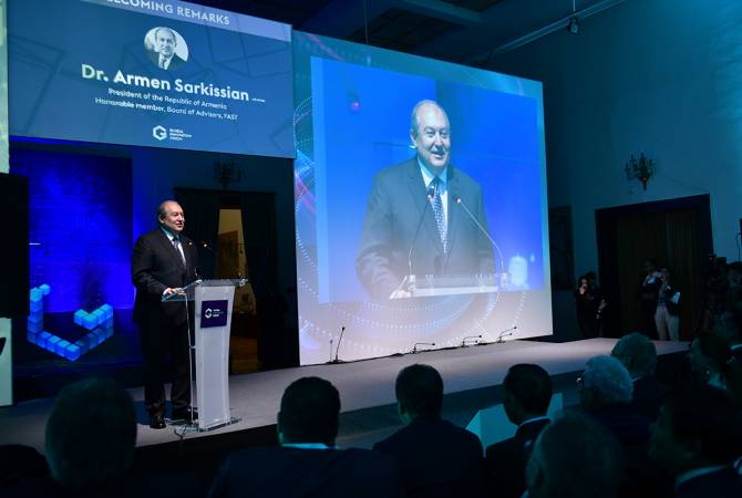 أرمينيا بوابة المستقبل- الرئيس سركيسيان بحفل افتتاح المنتدى العالمي للابتكار في يريفان «هندسة 
التطور»-