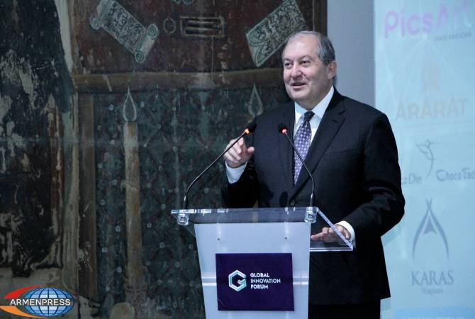 “Engineering the Evolution” Innovation Forum opens in Yerevan: President Sarkissian delivers 
welcoming remarks