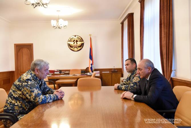 President of Artsakh receives Armenia’s acting minister of emergency situations