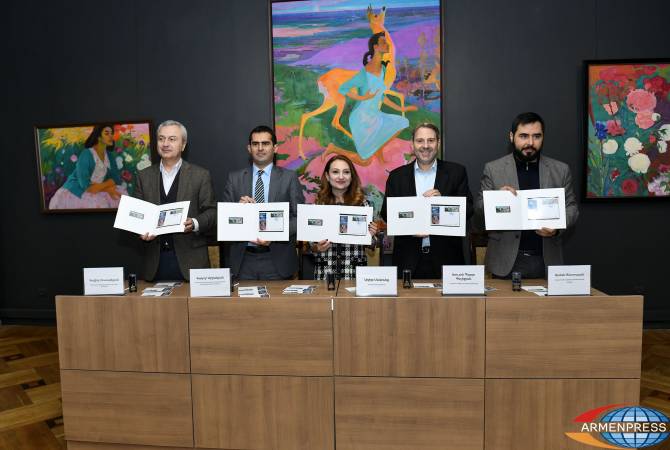 Two postage stamps dedicated to prominent painter Hovhannes Zardayan cancelled and put 
into circulation in National Gallery of Armenia