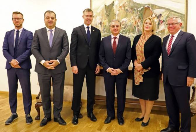 Caretaker FM holds meeting with ambassadors of Sweden, Finland and Denmark 