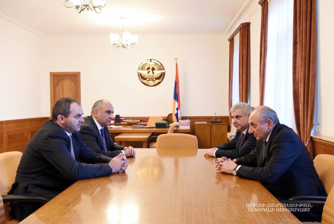 Арцах Бако Саакян принял генерального прокурора Армении Артура Давтяна