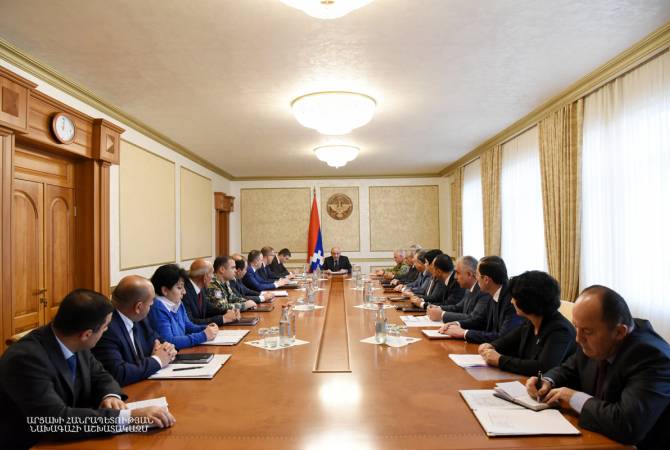 President of Artsakh convenes working consultation around issues on 2019 draft state budget