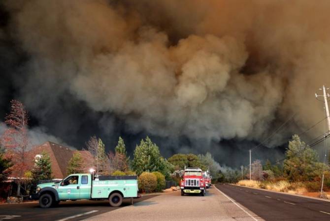 Площадь пожара в Калифорнии достигла 80 тыс. га