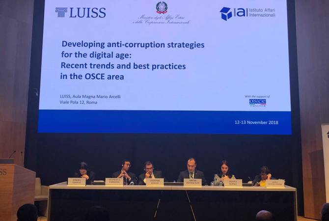 Acting justice minister introduces ongoing anti-corruption operations at Italy conference