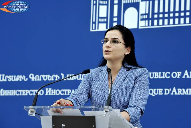 Anna Naghdalian sur l’éventuelle rencontre entre les ministres des Affaires étrangères d’Arménie et 
d’Azerbaïdjan à Milan 