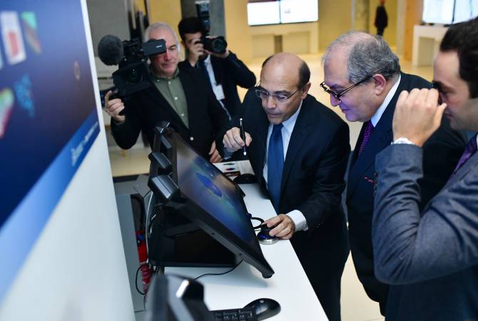 President Sarkissian discusses concrete cooperation program with Dassault Systèmes in Paris
