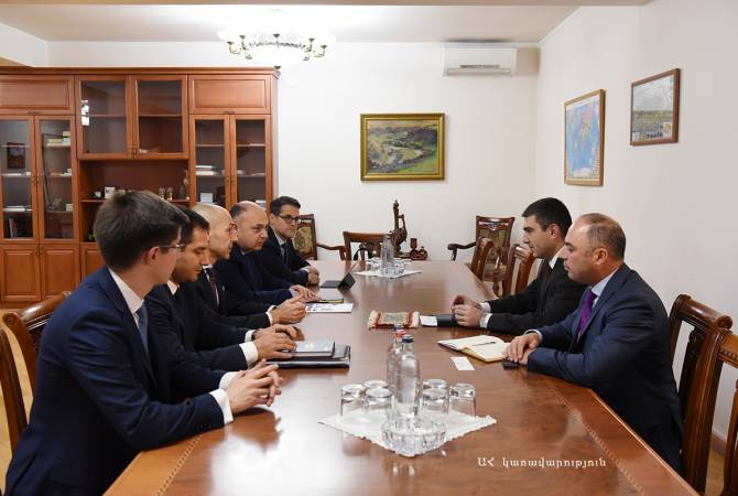 Le ministre d'Etat d'Artsakh a eu  une rencontre avec les  Représentants d’une société 
d'investissement enregistrée dans l'UE