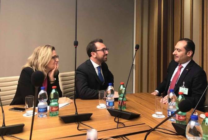 Armenia’s acting justice minister meets his Italian counterpart in Rome