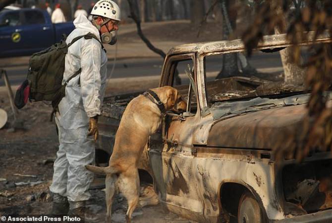 В  результате  крупнейшего в  истории пожара  в  Калифорнии без вести пропали более 
1000 человек