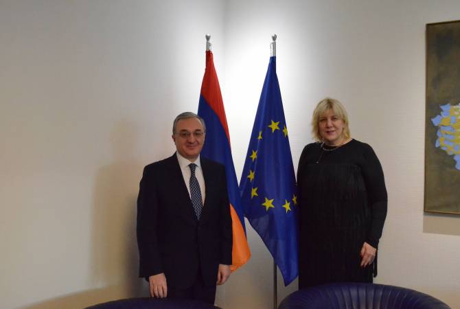 Les droits de l'homme et la sécurité dans le conflit du Haut-Karabakh sont des priorités. Zohrab 
Mnatsakanyan a rencontré Dunja Mijatović
