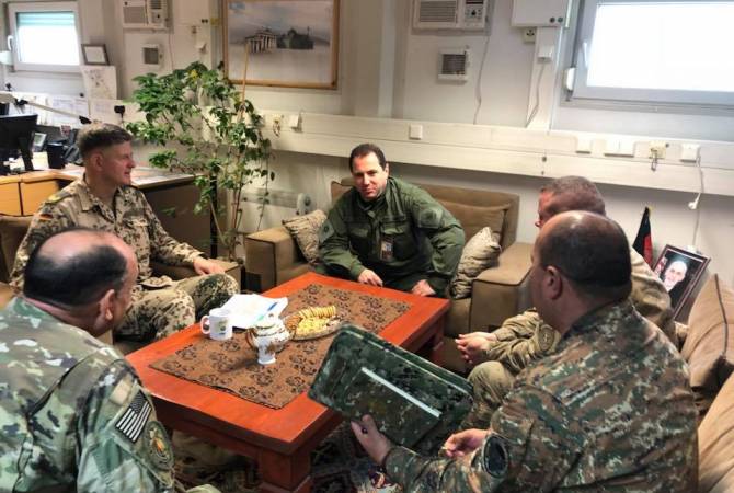 Acting defense minister gets acquainted with service conditions of Armenian peacekeepers in 
Afghanistan’s Camp Marmal military base