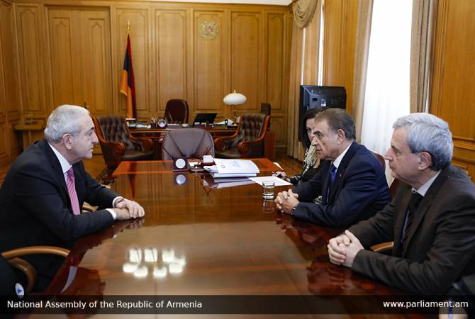 Speaker of Parliament holds meeting with PABSEC Secretary-General Asaf Hajiyev