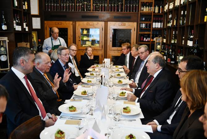 President Sarkissian attends discussion on global security in Berlin