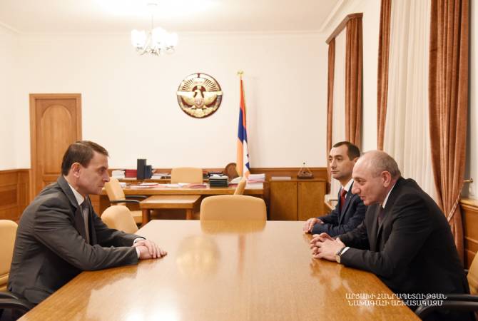 Bako Sahakyan a reçu le Chef de la police de la République d'Arménie
