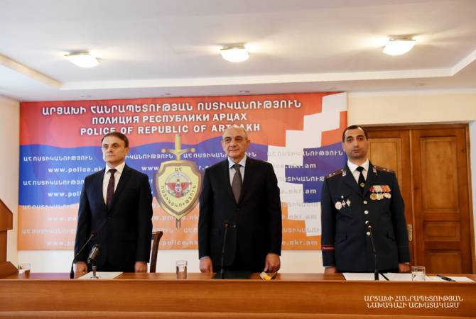 President of Artsakh attends event dedicated to Police Officer Day