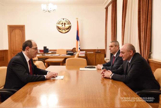 Президент Республики Арцах принял заместителя министра иностранных дел Республики 
Армения Шаварша Кочаряна