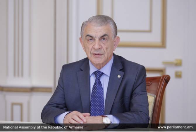 Председатель НС направил соболезнование в связи с крушением штурмовика СУ-25 ВС 
Армении


