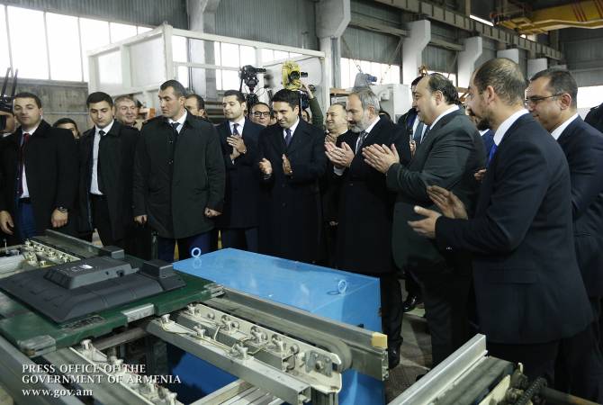  Никол Пашинян присутствовал на открытии завода по производству бытовой техники 