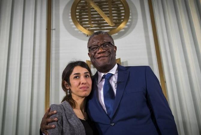 Nadia Murad and Denis Mukwege receive Nobel Peace Prize