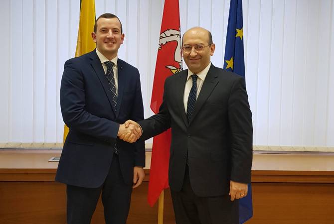 Armenian Ambassador meets with Lithuania’s minister of economy
