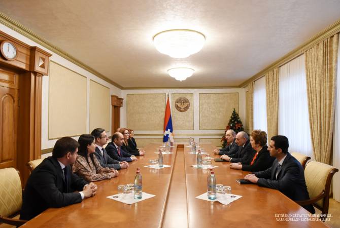President of Artsakh receives Bright Armenia party’s delegation