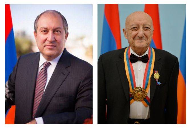 Президент поздравил Национального героя Армении Ованеса  Чекиджяна  с  юбилеем