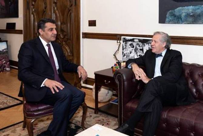 Варужан Нерсесян встретился с Генеральным секретарем Организации американских 
государств Луисом Альмагро