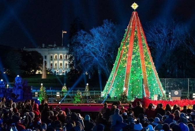 На главной рождественской елке США вновь зажгли иллюминацию