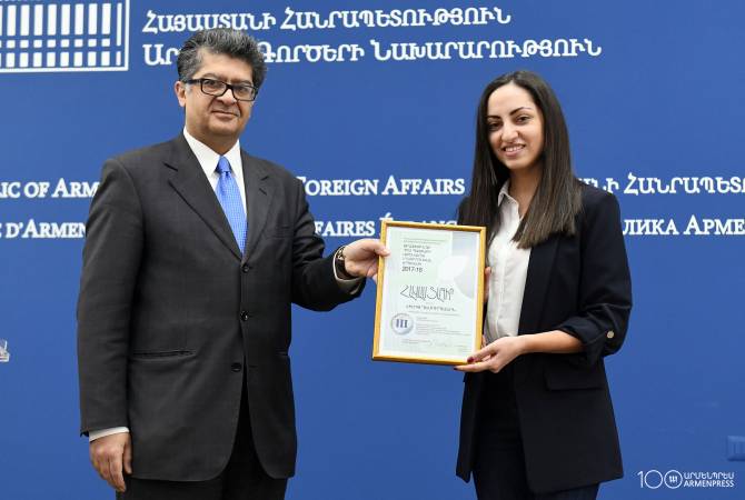Корреспондент «Арменпресс» удостоилась ежегодной журналистской премии «Борьба с 
траффикингом» 