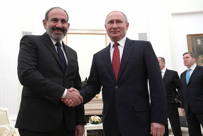 Pashinyan jokes with Putin on number of their meetings