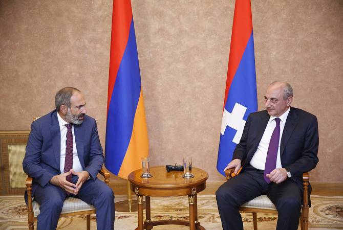 Никол Пашинян и Бако Саакян обсудили вопросы взаимодействия между Республикой 
Армения и Республикой Арцах в различных сферах