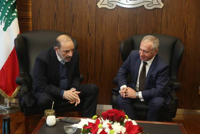 Ваагн Атабекян встретился с министром обороны  Ливана

