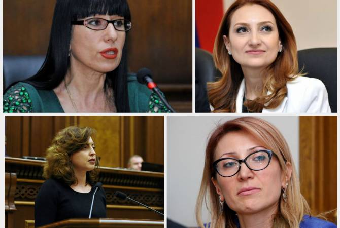 ارتفاع عدد النساء المشرّعات إلى 32 في البرلمان الجديد لأرمينيا أو نسبة 25% من الأعضاء- بزيادة 18 
مشرّعة-