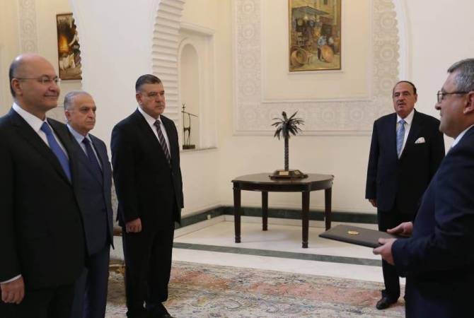 L'Ambassadeur Poladian a remis ses lettres de créance au Président irakien
