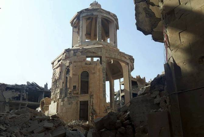 Bachar el-Assad a promis de restaurer l’église arménienne de Deir ez-Zor 