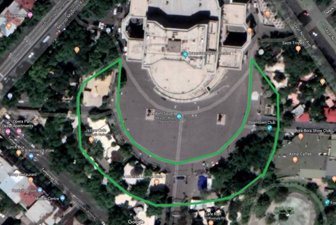 Yerevan to reclaim portions of city-owned leased space around Opera House to restore 
landscape 