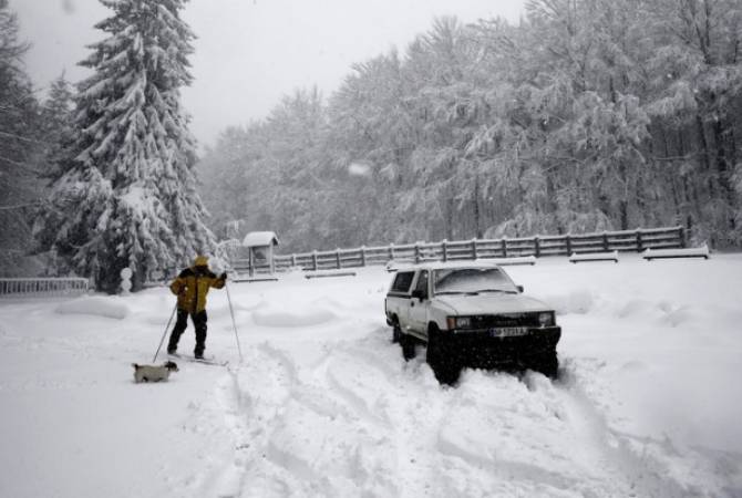  Сильнейшие за последние 20 лет снегопады обрушились на Австрию, Германию и Чехию 