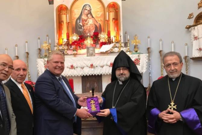 Глава правительства штата Онтарио  посетил Армянский  центр Торонто

 