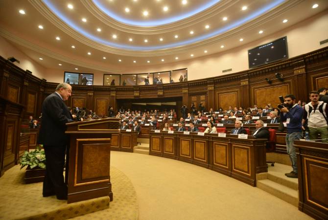 Вы получили широкие возможности для оправдания надежд общества: президент 
Армении принял участие в первом заседании новоизбранного НС Армении