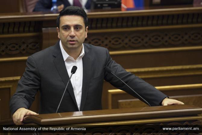 Парламентская фракция “Мой шаг” выдвинула на должность вице-спикера кандидатуру Алена Симоняна