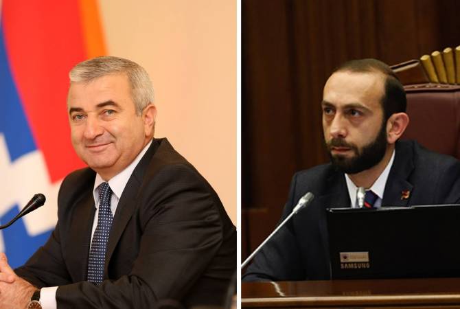 Председатель НС Арцаха поздравил Арарата Мирзояна с избранием председателем НС 
Республики Армения