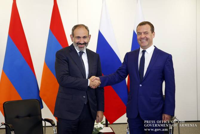 Russian Premier Medvedev congratulates Nikol Pashinyan