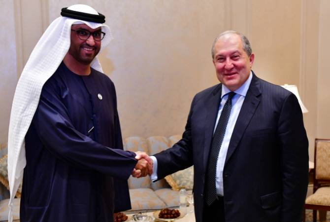 President Sarkissian meets with UAE Minister of State in Abu Dhabi