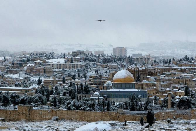 В Иерусалиме выпал первый за четыре года снег