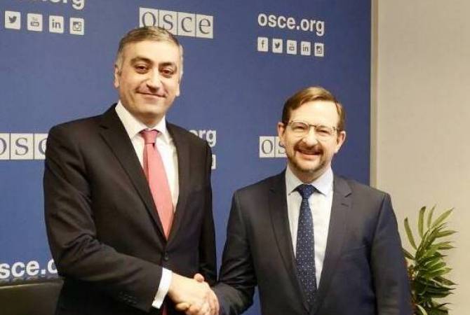 Ambassador Papikyan meets with OSCE Secretary General 