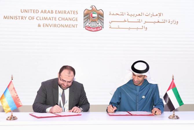 Armenia, United Arab Emirates to cooperate in environmental sector, including climate change 