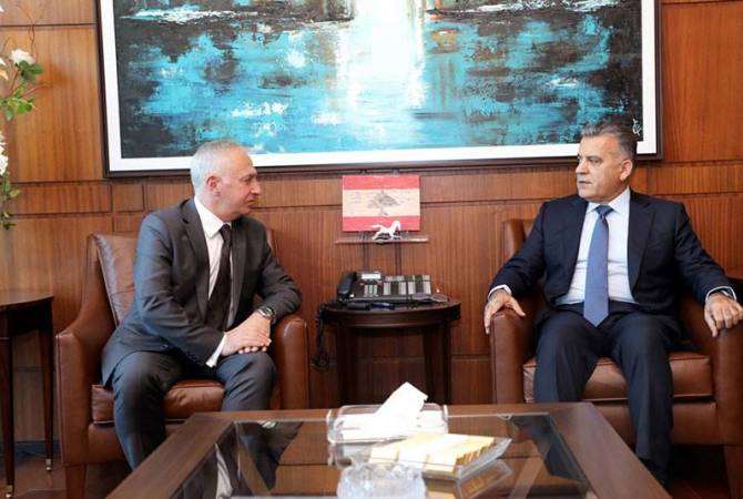 سفير أرمينيا بلبنان فاهاكن أتابيكيان يلتقي مع المدير العام للأمن العام اللبناني عباس إبراهيم